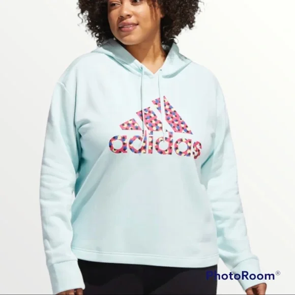 adidas Tops Adidas Plus Badge Of Sports Polka Dot In Hooded